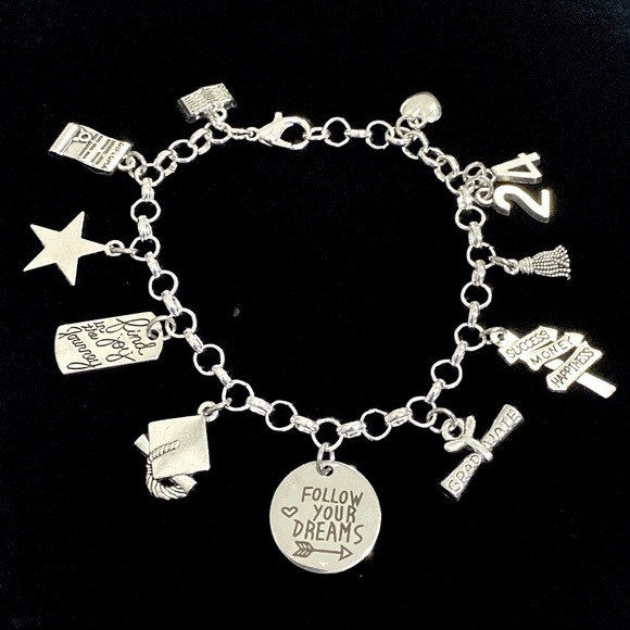 Graduation Charm Bracelet - Picture 2 of 8